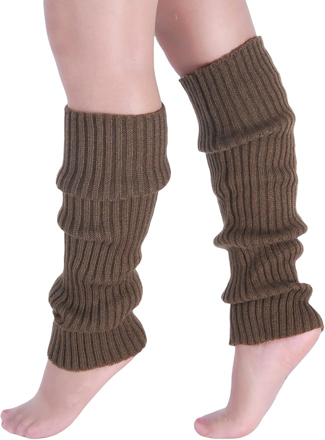 Milumia Women's Ribbed Knit Leg Warmers Y2K 80s Boot Long Socks