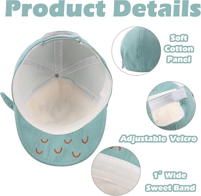 JANGANNSA Baby Duck Cap Infant Kids Sun Hat Bear Cute Cartoon Caps Spring Summer