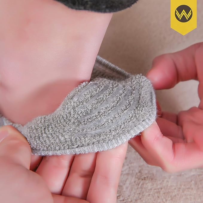 WANDER No Show Socks Mens 7/8 Pair Cotton Thin Non Slip Low Cut Men Invisible Sock 6-8/9-11/12-14