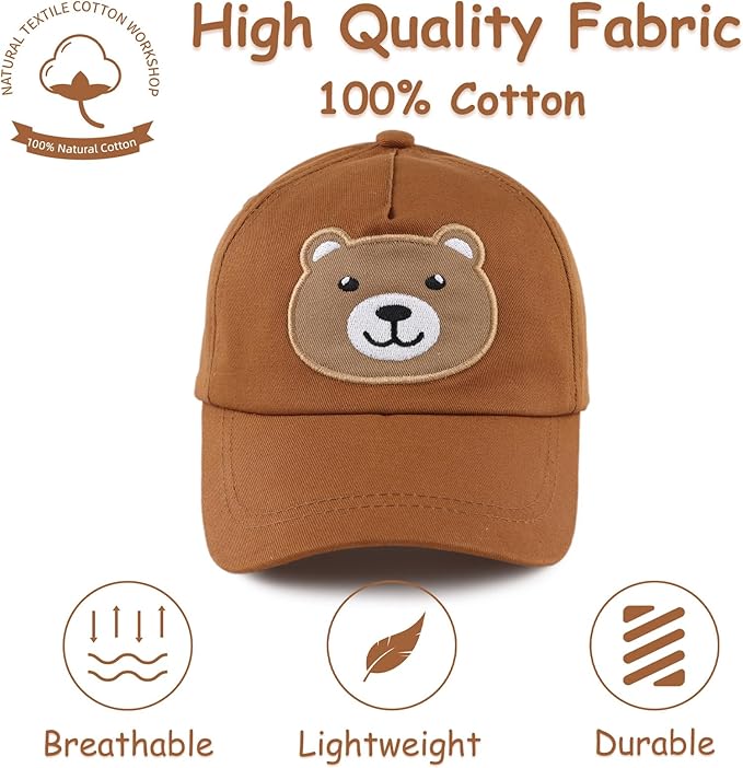 Baby Baseball Cap Toddler Boys Girls Sun Hat Kids Adjustable Cotton Caps Lightweight Trucker Hats