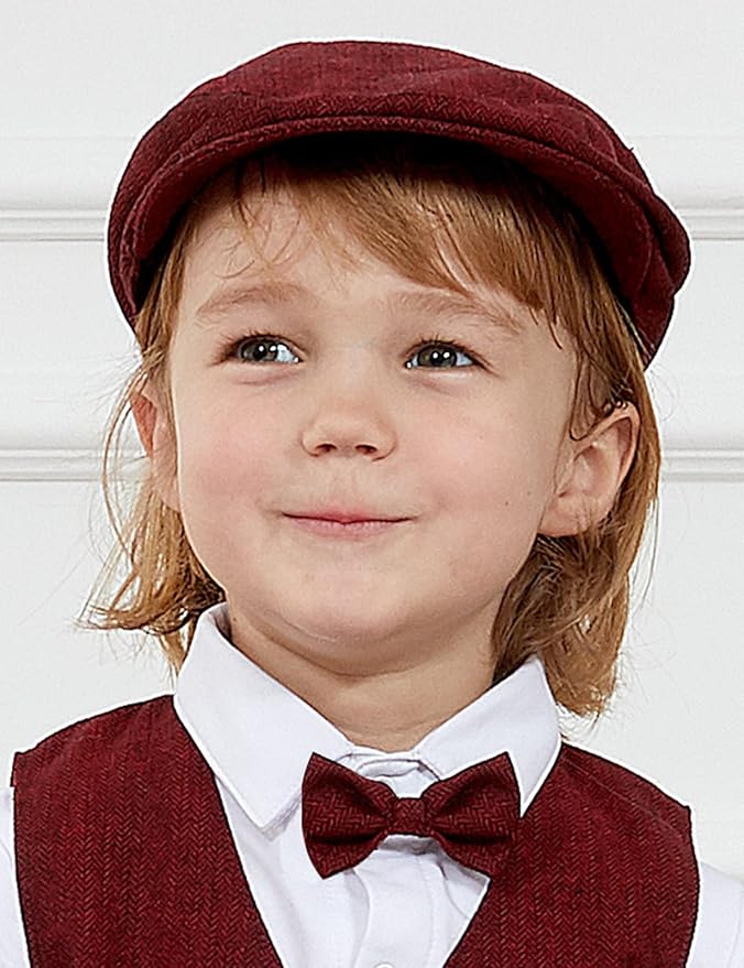 A&J DESIGN Baby Boys Tweed Vintage Drivers Cap Kids Beret Hat