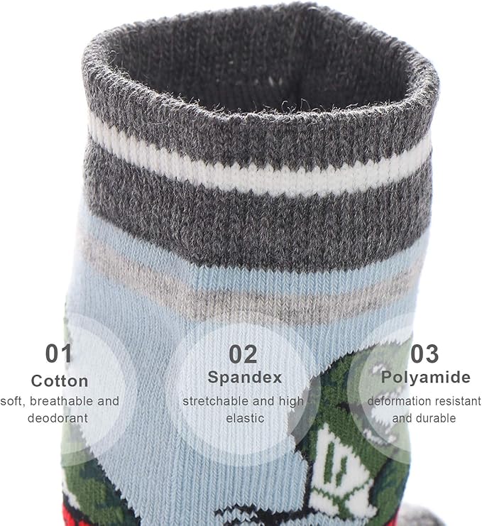 Kids Boys Soft Fashion Cotton Dress Socks Gift