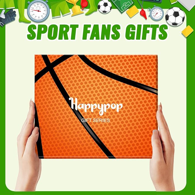 HAPPYPOP Gifts for Boys Girls - Basketball Baseball Hockey Football Softball Socks