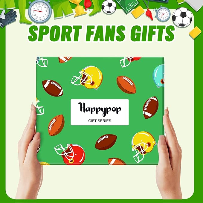 HAPPYPOP Sports Gifts for Kids - Boys Basketball Tennis Hockey Baseball Soccer Socks