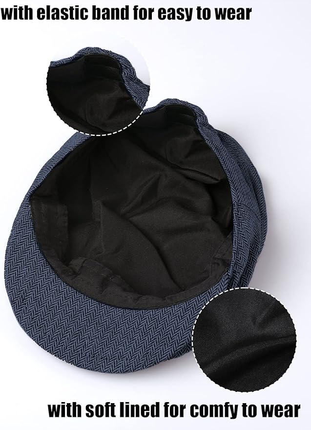 A&J DESIGN Baby Boys Tweed Vintage Drivers Cap Kids Beret Hat