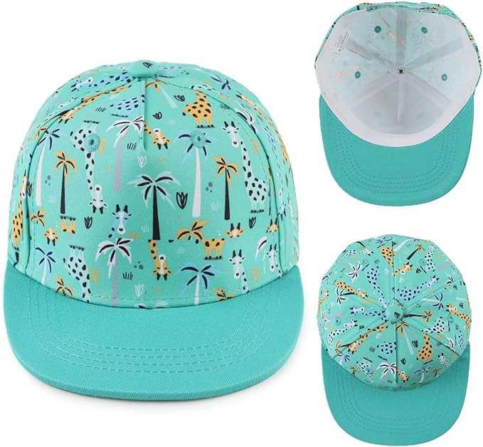 Peecabe Toddler Baseball Hat Novelty Boy Girl Sun Cap Flat Brim Kid Baseball Hats 6M-8Y