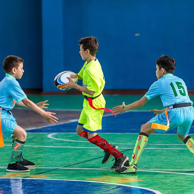 Vabean 12 Pairs Football Socks Youth Teens Adults Novelty Sports Crew Socks Football Basketball Gifts Sock Gifts for Boys and Girls Teens Men Women Sports Christmas