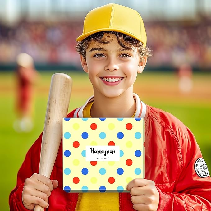 HAPPYPOP Sports Gifts for Kids - Boys Basketball Tennis Hockey Baseball Soccer Socks