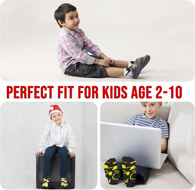 DC Comics Boys Socks - 10-Pack Toddler Socks with Batman, Superman, Wonder Woman & Flash