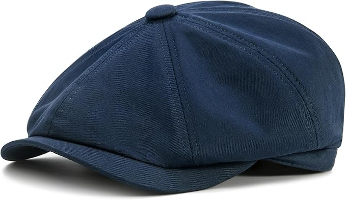 Kids Boys Cotton Newsboy Cap 8 Panel Beret Cabbie Hat for Toddler
