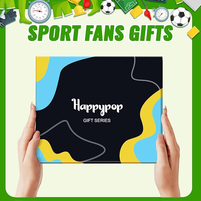 HAPPYPOP Gifts for Boys Girls - Basketball Baseball Hockey Football Softball Socks