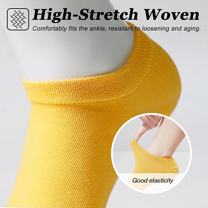 24 Pairs Womens Ankle socks, Thin Colorful Cute Short Low Cut Athletic Socks for Women