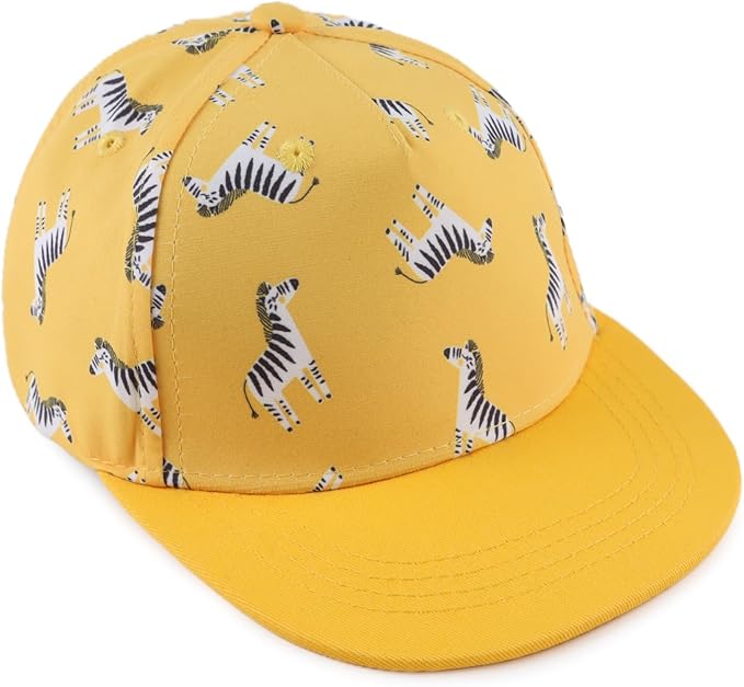 Peecabe Toddler Baseball Hat Novelty Boy Girl Sun Cap Flat Brim Kid Baseball Hats 6M-8Y