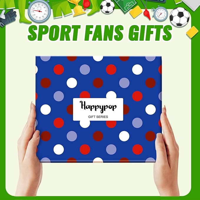 HAPPYPOP Sports Gifts for Kids - Soccer Baseball Basketball Hockey Volleyball Socks