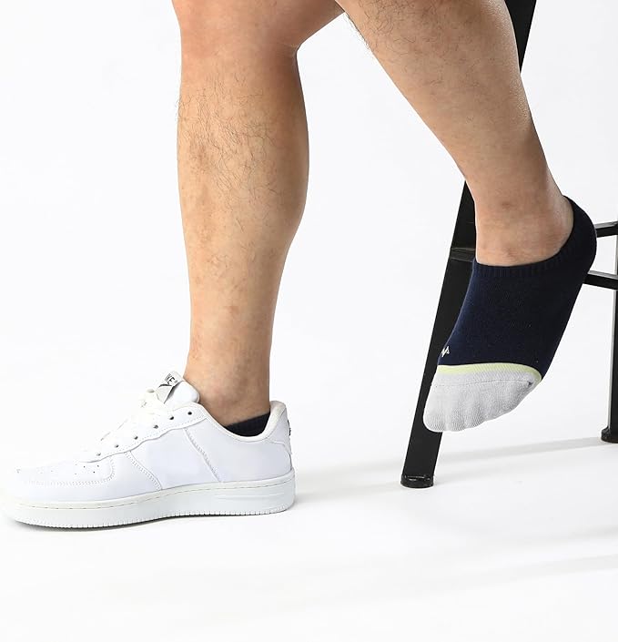 WANDER No Show Socks Mens 7/8 Pair Cotton Thin Non Slip Low Cut Men Invisible Sock 6-8/9-11/12-14