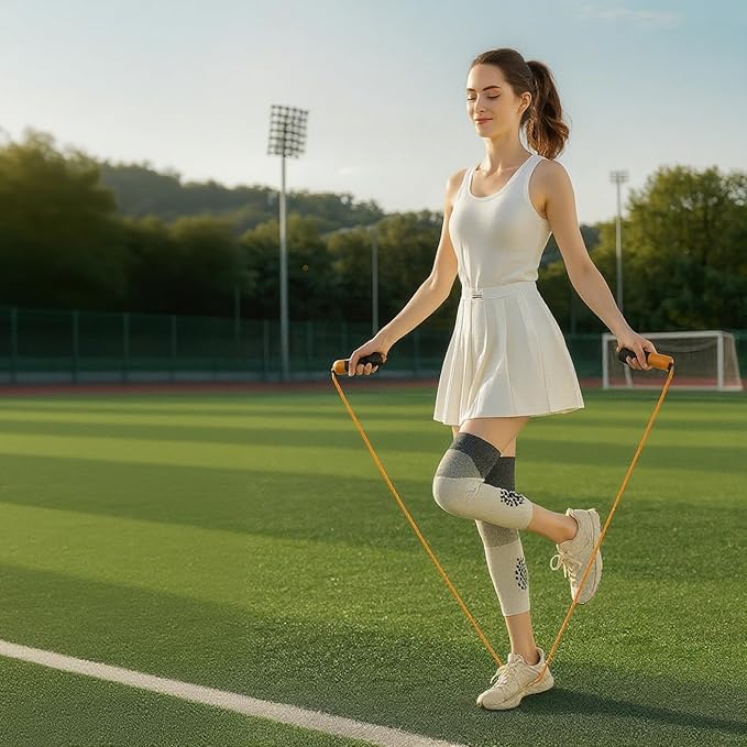 CHUNFO Womens BreathFlex Compression Leg Sleeves Size5-8.5,360° Support,Breathable Anti-Slip, Running Cycling Yoga& More