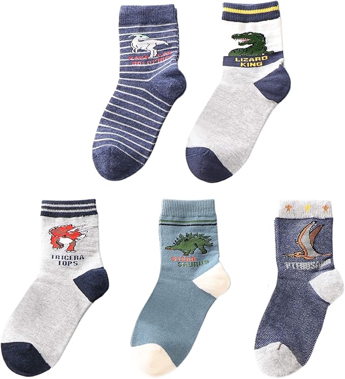 Kids Boys Soft Fashion Cotton Dress Socks Gift