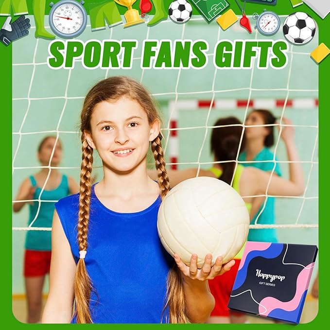 HAPPYPOP Sports Gifts for Kids - Soccer Baseball Basketball Hockey Volleyball Socks