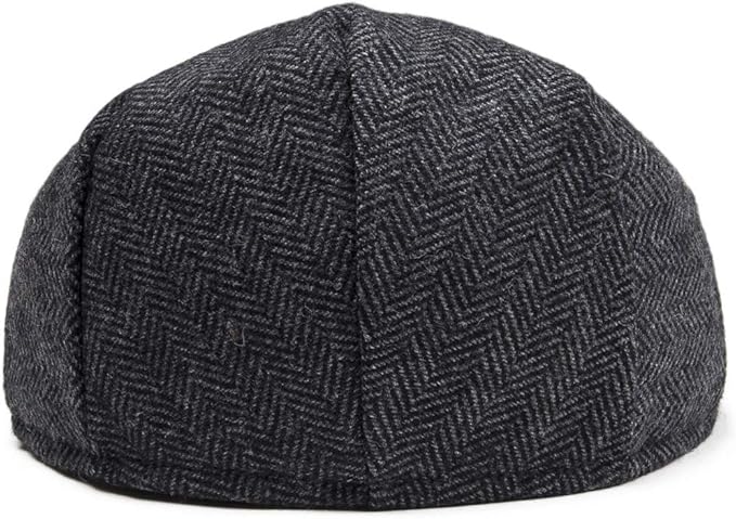 Kids Wool Tweed Newsboy Flat Cap Herringbone Boy Infant Toddler Child Youth Beret Hat