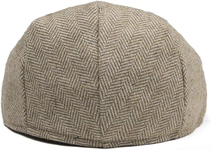 Kids Wool Tweed Newsboy Flat Cap Herringbone Boy Infant Toddler Child Youth Beret Hat