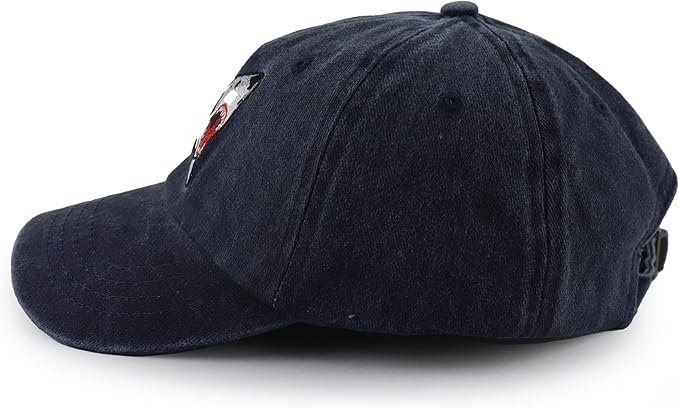 Sharks Kids Hat for Boys Girls Ages 3-10, Cute Adjustable Embroidery Cotton Cowboy Baseball Cap