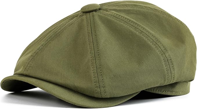 Kids Boys Cotton Newsboy Cap 8 Panel Beret Cabbie Hat for Toddler