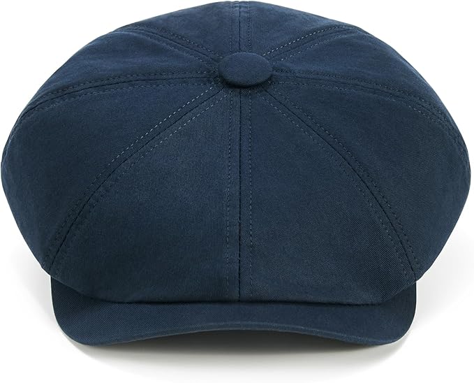 Kids Boys Cotton Newsboy Cap 8 Panel Beret Cabbie Hat for Toddler