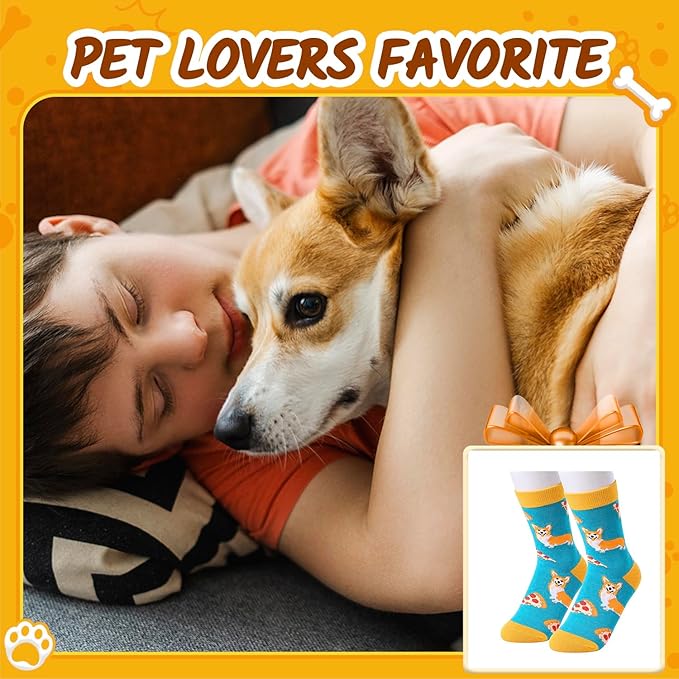 HAPPYPOP Animal Lover Gifts for Boys Girls - Funny Socks for Kids, Silly Shark Socks 4-12 Years