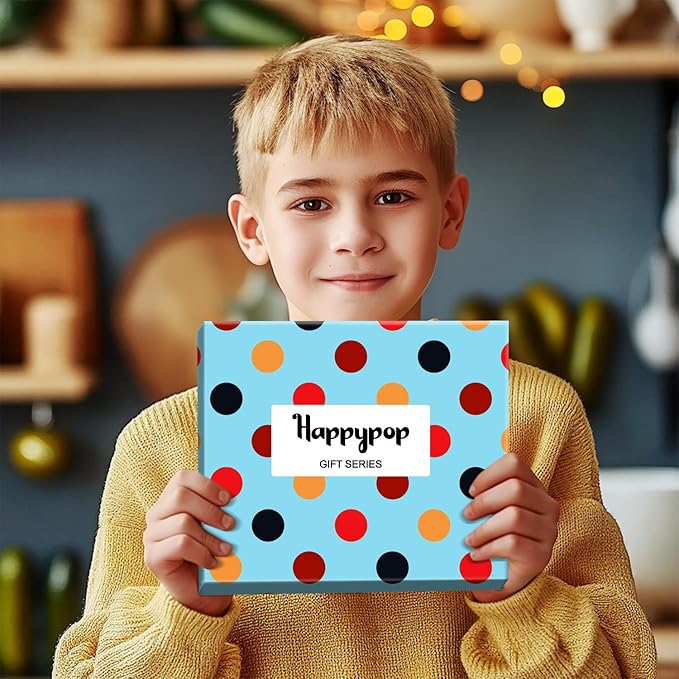 HAPPYPOP Funny Pizza Socks Pizza Gifts - Fun Kids Silly Crazy Novelty Socks, Boys Girls Valentine Birthday Gifts