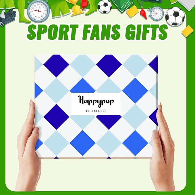 HAPPYPOP Birthday Gift for Boys - Soccer Basketball Baseball Hockey Socks for Kids