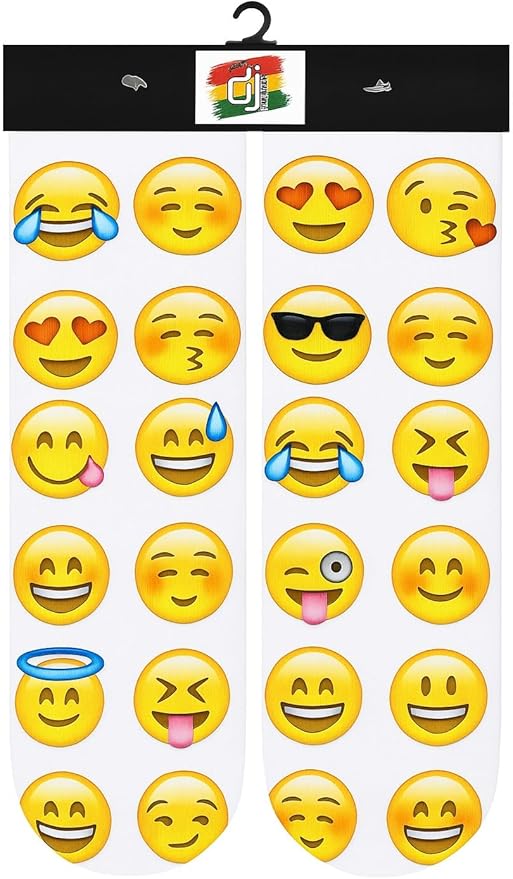 DJDesigns 3D Printed Graphic Kids Youth Sizes (Fits Ages 5-9) Mid Crew Sock