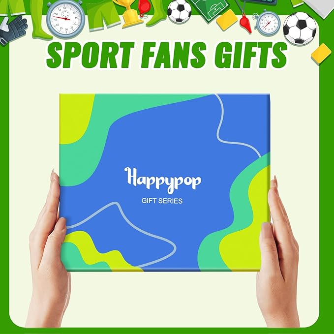 HAPPYPOP Sports Gifts for Kids - Boys Basketball Tennis Hockey Baseball Soccer Socks