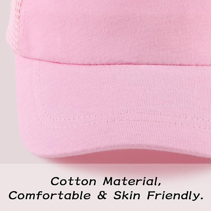 Peecabe Toddler Baseball Hat Novelty Boy Girl Sun Cap Flat Brim Kid Baseball Hats 6M-8Y