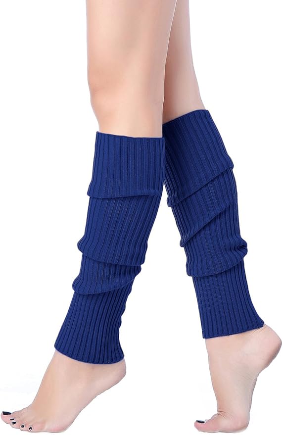 v28 Women Juniors Neon Ribbed Leg Warmers for 80s Eighty's Party Sports Yoga