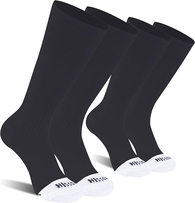 Soccer Baseball Softball Socks, Unisex Youth Solid Knee High Football Volleyball Compression Socks