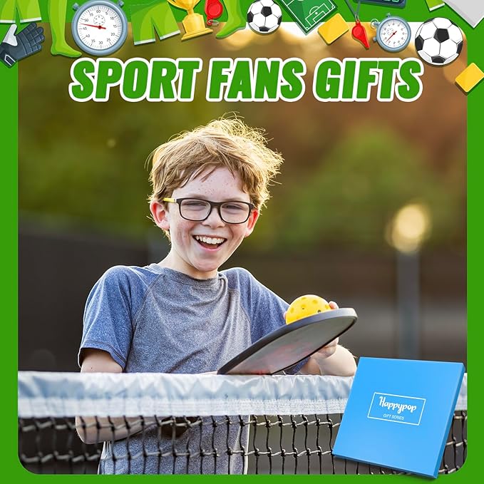 HAPPYPOP Sports Gifts for Kids - Soccer Baseball Basketball Hockey Volleyball Socks