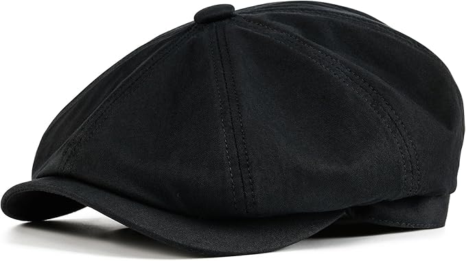 Kids Boys Cotton Newsboy Cap 8 Panel Beret Cabbie Hat for Toddler