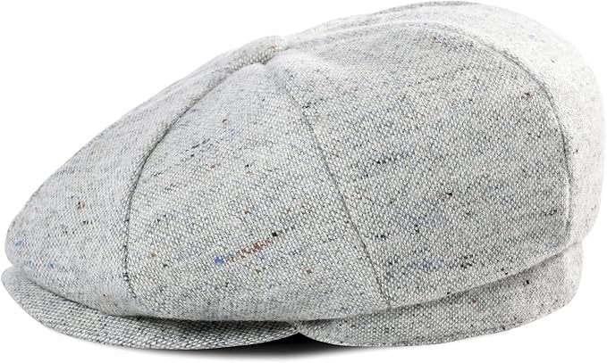 Boys Vintage Newsboy Cap Tweed Flat Beret Cabbie Hat for Kids Toddler Pageboy