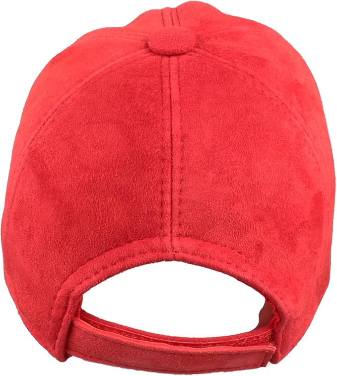Suede Leather Unisex Baseball Cap