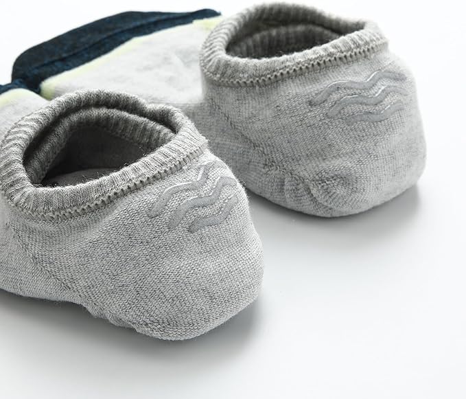 WANDER No Show Socks Mens 7/8 Pair Cotton Thin Non Slip Low Cut Men Invisible Sock 6-8/9-11/12-14