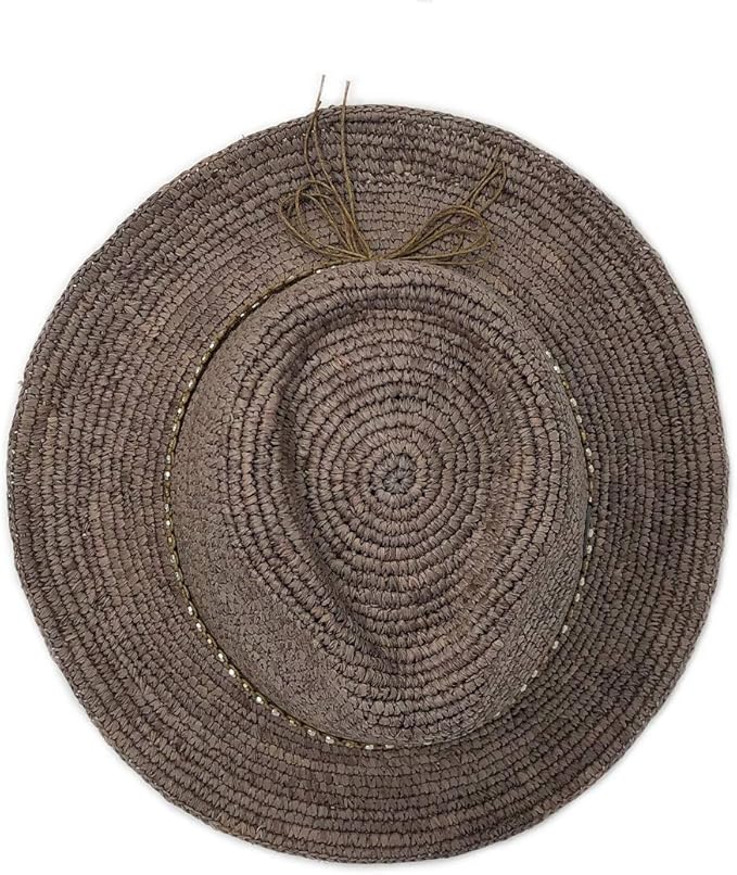 Wallaroo Hat Company – Women’s Malibu Fedora – Wide Brim Natural Fiber Sun Hat with Adjustable Sizing for Medium Crown Sizes