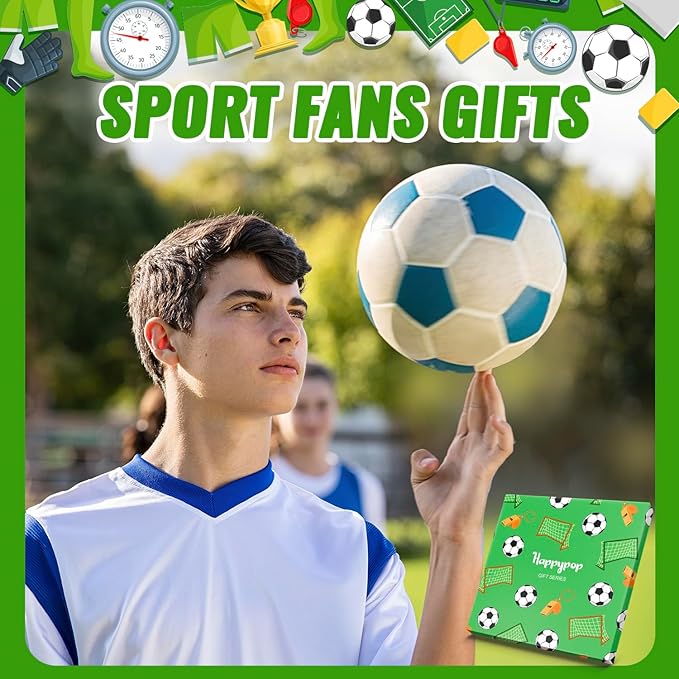 HAPPYPOP Sports Gifts for Kids - Soccer Baseball Basketball Hockey Volleyball Socks