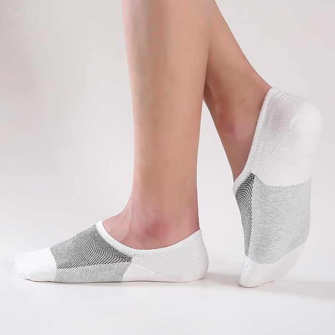 WANDER No Show Socks Mens 7/8 Pair Cotton Thin Non Slip Low Cut Men Invisible Sock 6-8/9-11/12-14