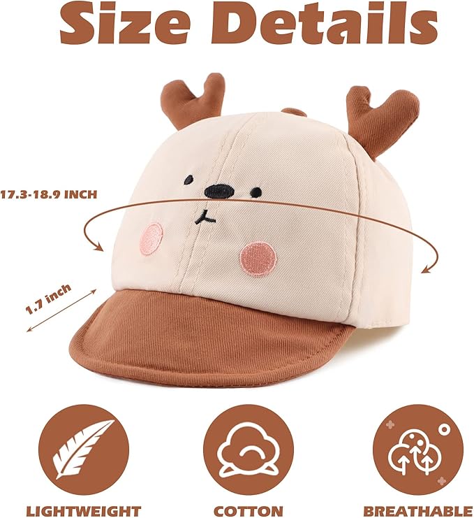 JANGANNSA Baby Duck Cap Infant Kids Sun Hat Bear Cute Cartoon Caps Spring Summer