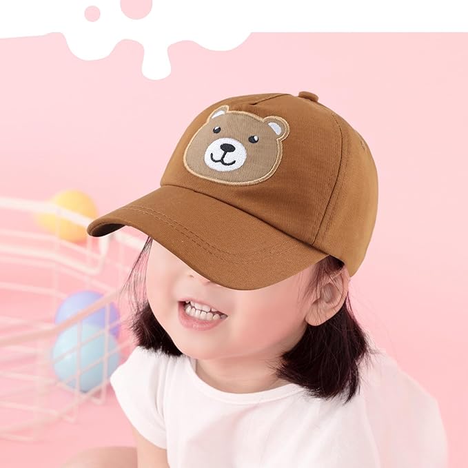 Baby Baseball Cap Toddler Boys Girls Sun Hat Kids Adjustable Cotton Caps Lightweight Trucker Hats