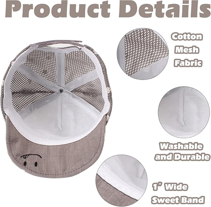 JANGANNSA Baby Duck Cap Infant Kids Sun Hat Bear Cute Cartoon Caps Spring Summer