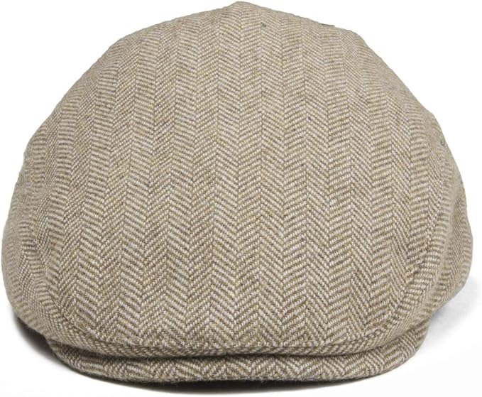 Kids Wool Tweed Newsboy Flat Cap Herringbone Boy Infant Toddler Child Youth Beret Hat