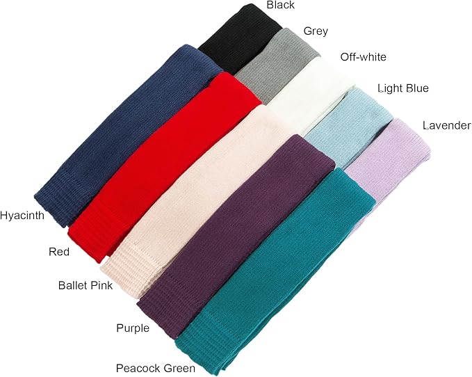 CHUNG Women Teenagers Over Knee Thigh High 29.5" Leg Warmers Stirrup Thermal Long Yoga Ballet Dance