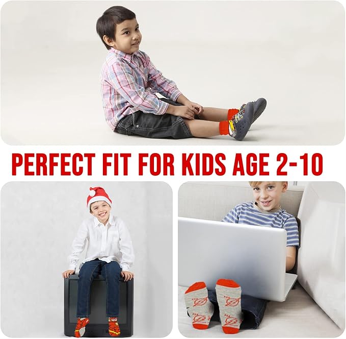 DC Comics Boys Socks - 10-Pack Toddler Socks with Batman, Superman, Wonder Woman & Flash