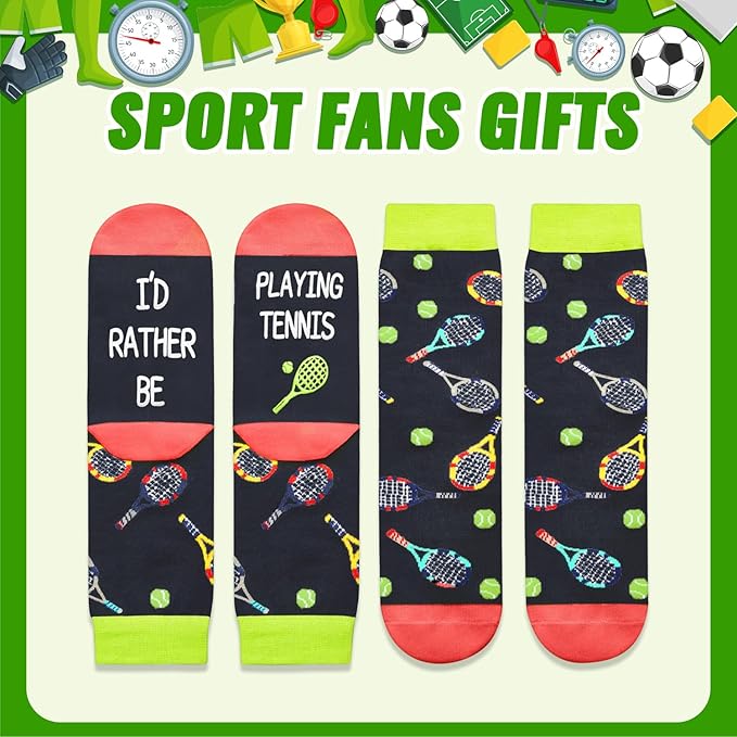 HAPPYPOP Sports Gifts for Kids - Soccer Baseball Basketball Hockey Volleyball Socks
